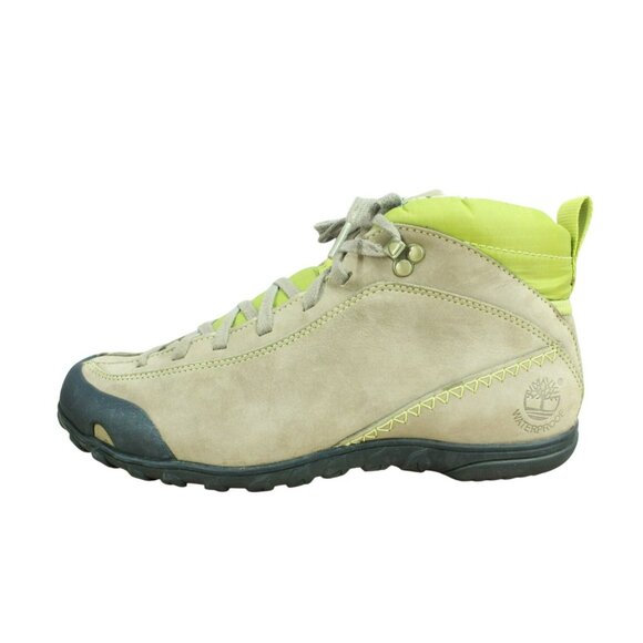 Timberland Tan Leather Lace Up Hiking Boots Waterproof Insulated Size 7.5 M - Picture 1 of 9